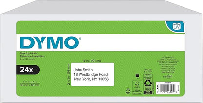 DYMO Authentic LabelWriter Standard Shipping Labels for LabelWriter Label Printers, White, 2 - 1/8'' x 4'' (30323), 24 Rolls of 220 | Address Labels - TrueDesk