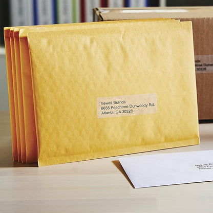 DYMO Authentic LW Clear Mailing Address Labels, DYMO Labels for LabelWriter Label Printers, 1 - 1/8" x 3 - 1/2", 1 Roll of 130 | Address Labels - TrueDesk