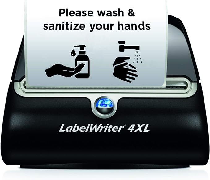 DYMO Authentic LW Extra - Large Shipping Labels DYMO Labels for LabelWriter 5XL and 4XL Label Printers Only White 4" x 6" 1 Roll of 220 | Laser Inkjet Printer Labels - TrueDesk