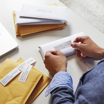 DYMO Authentic LW Mailing Address Labels | DYMO Labels for LabelWriter Label Printers (1 - 1/8" x 3 - 1/2"), 2 Rolls of 130 (260 Total) | Address Labels - TrueDesk
