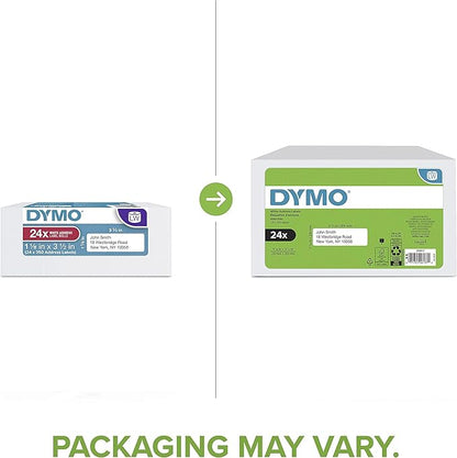 DYMO Authentic LW Mailing Address Labels DYMO Labels for LabelWriter Label Printers White 1 - 1/8" x 3 - 1/2" 48 Rolls of 350 (16800 Total), Pack of 2 | Address Labels - TrueDesk
