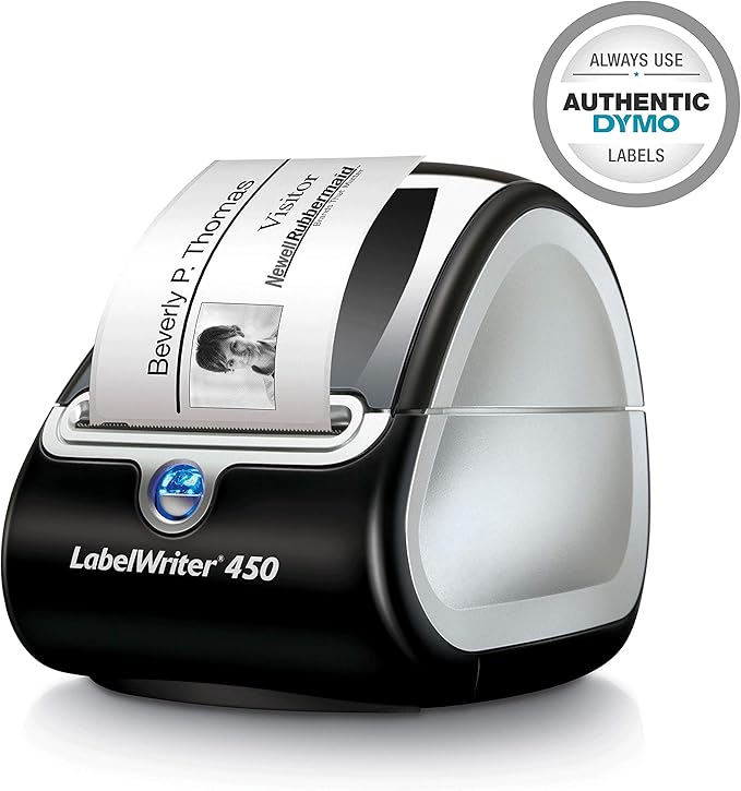 DYMO Authentic LW Name Badge Labels DYMO Labels for LabelWriter Printers White 2 - 1/4" x 4" 1 Roll of 250 | Laser Inkjet Printer Labels - TrueDesk