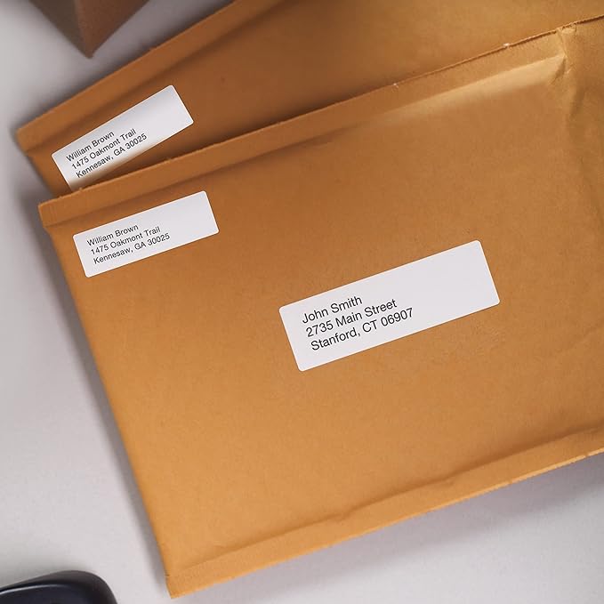 DYMO Authentic LW Return Address Labels DYMO Labels for LabelWriter Label Printers White 3/4" x 2" 1 Roll of 500 | Address Labels - TrueDesk