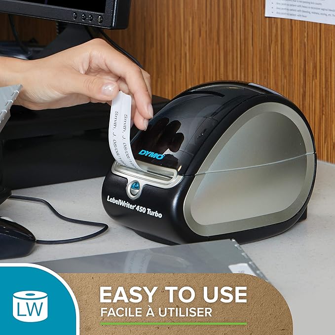 DYMO LW Address Labels, 28mm x 89mm, 24 Rolls of 130 Easy - Peel Labels (3120 Labels), Self - Adhesive, for LabelWriter Label Makers, Authentic | Address Labels - TrueDesk