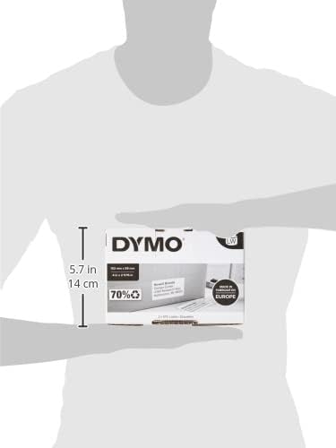 Dymo S0947420 LabelWriter 4XL High Capacity Large Shipping Labels, 102 x 59 mm, 2 Rolls of 575 - Black Print on White | Address Labels - TrueDesk