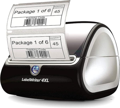 Dymo S0947420 LabelWriter 4XL High Capacity Large Shipping Labels, 102 x 59 mm, 2 Rolls of 575 - Black Print on White | Address Labels - TrueDesk