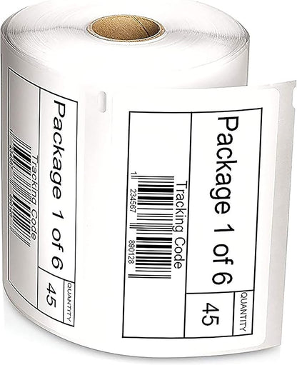 Dymo S0947420 LabelWriter 4XL High Capacity Large Shipping Labels, 102 x 59 mm, 2 Rolls of 575 - Black Print on White | Address Labels - TrueDesk
