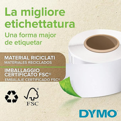 Dymo S0947420 LabelWriter 4XL High Capacity Large Shipping Labels, 102 x 59 mm, 2 Rolls of 575 - Black Print on White | Address Labels - TrueDesk