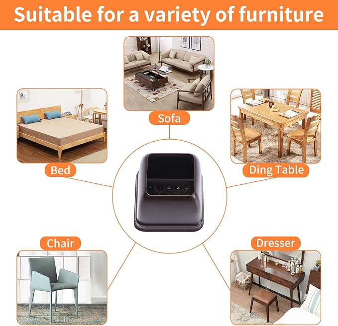 Ezprotekt 24 Pcs Square Chair Leg Floor Protectors with Felt, Silicone Felt F for Hardwood Floor, Dining Table Leg Caps Covers No Scratches (L Fit: 1" - 1.4", Dark Brown) | Furniture Pads - TrueDesk