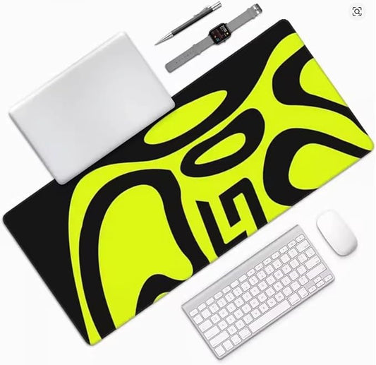F1 LN4 LandoNorris Computer Mat for Desk (36x12Inches) Keyboard Mouse Desktop Laptop Protector - Green Blob | Desk Pads Blotters - TrueDesk