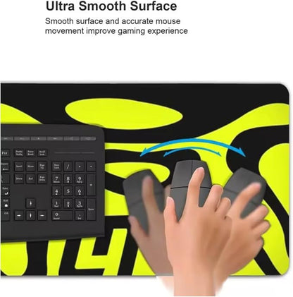 F1 LN4 LandoNorris Computer Mat for Desk (36x12Inches) Keyboard Mouse Desktop Laptop Protector - Green Blob | Desk Pads Blotters - TrueDesk