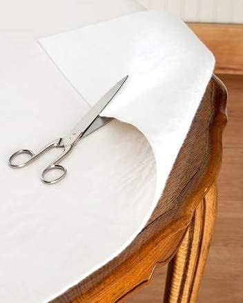 Felt Back Vinyl Table Pad 52" x 90" – Cut - to - Fit Waterproof Table Protector with Flannel Backing – Heat - Resistant Dining Pad for Daily or Under Tablecloth Use | Table Pads - TrueDesk