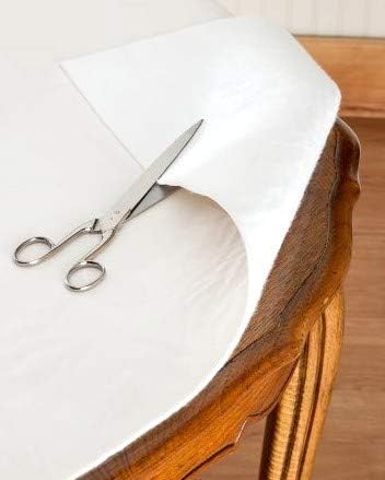 Felt Back Vinyl Table Pad 52" x 90" – Cut - to - Fit Waterproof Table Protector with Flannel Backing – Heat - Resistant Dining Pad for Daily or Under Tablecloth Use | Table Pads - TrueDesk