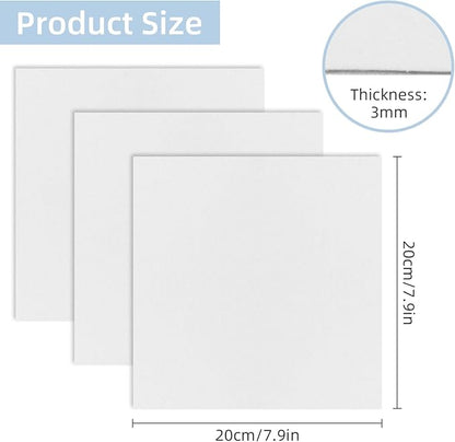 Felt Furniture Pads, 10 Pack Heavy Duty Non Slip Felt Sheets, 8 x 8 inch for Hardwood Floors, Chairs, Walls (White) | Furniture Pads - TrueDesk