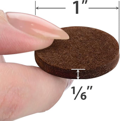 Felt Furniture Pads X - PROTECTOR - 48 Premium Floor Protector Chair Felts for Feet Wood Floors Best Hardwood Protect Your Hard Floors! (Brown) | Furniture Pads - TrueDesk