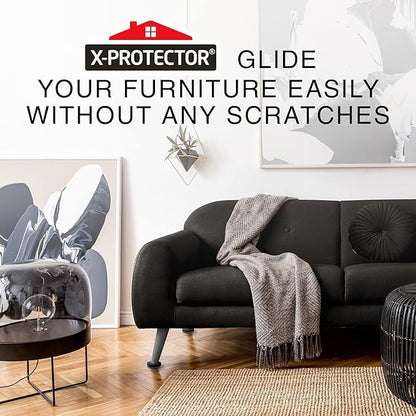 Felt Furniture Sliders for Hardwood Floors X - PROTECTOR 8 PCS 3 ½” - Furniture Slider with Unique Design - Heavy - Duty Furniture Movers for Hard Surfaces - Felt Sliders - Move Your Furniture Easily! | Furniture Sliders - TrueDesk