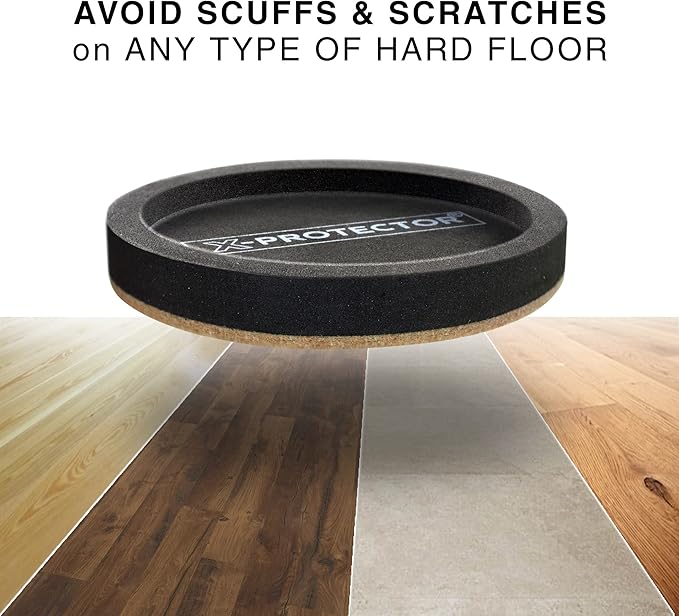 Felt Furniture Sliders for Hardwood Floors X - PROTECTOR 8 PCS 4 3/4” - Furniture Slider with Unique Design - Heavy - Duty Furniture Movers for Hard Surfaces - Felt Sliders - Move Your Furniture Easily! | Furniture Sliders - TrueDesk
