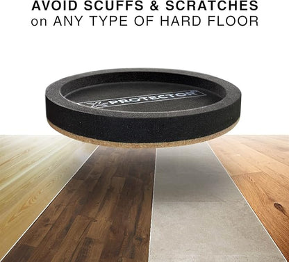 Felt Furniture Sliders for Hardwood Floors X - PROTECTOR 8 PCS 4 3/4” - Furniture Slider with Unique Design - Heavy - Duty Furniture Movers for Hard Surfaces - Felt Sliders - Move Your Furniture Easily! | Furniture Sliders - TrueDesk