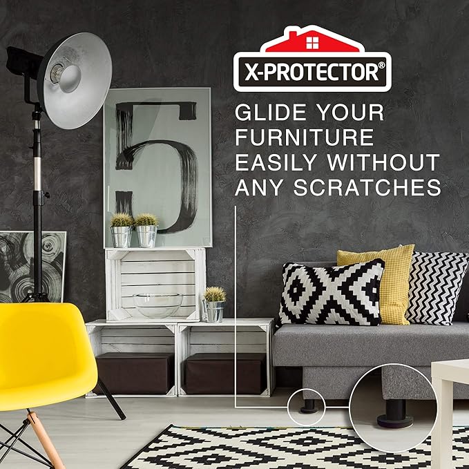 Felt Furniture Sliders Hardwood Floors X - PROTECTOR – 24 PCS 2 1/2 inch Furniture Sliders – Heavy Duty Felt Sliders Hard Surfaces – Move Your Furniture Easily & Safely! | Furniture Sliders - TrueDesk