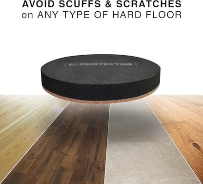 Felt Furniture Sliders Hardwood Floors X - PROTECTOR – 8 PCS 4 3/4 inch Furniture Sliders – Heavy Duty Felt Sliders Hard Surfaces – Move Your Furniture Easily & Safely! | Furniture Sliders - TrueDesk