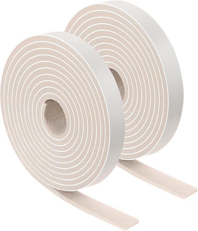 Felt Strips with Adhesive Backing – Furnigear Heavy Duty Cuttable Felt Tape Roll Furniture Pads for Chair Legs - Protecting Hardwood Floors, Chair Wall Protector (Beige, 80 x 0.5 x 0.14 Inch) | Furniture Pads - TrueDesk