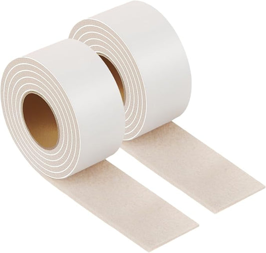 Felt Strips with Adhesive Backing – Furnigear Heavy Duty Cuttable Felt Tape Roll Furniture Pads for Chair Legs - Protecting Hardwood Floors, Chair Wall Protector (Beige, 40 x 2 x 0.14 Inch) | Furniture Pads - TrueDesk