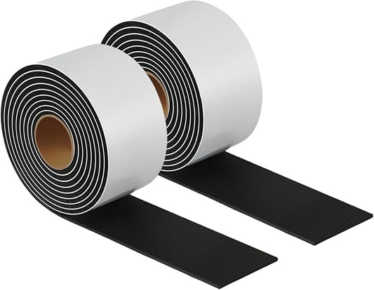 Felt Strips with Adhesive Backing – Furnigear Heavy Duty Cuttable Felt Tape Roll Furniture Pads for Chair Legs - Protecting Hardwood Floors, Chair Wall Protector (Black, 80 x 2 x 0.14 Inch) | Furniture Pads - TrueDesk