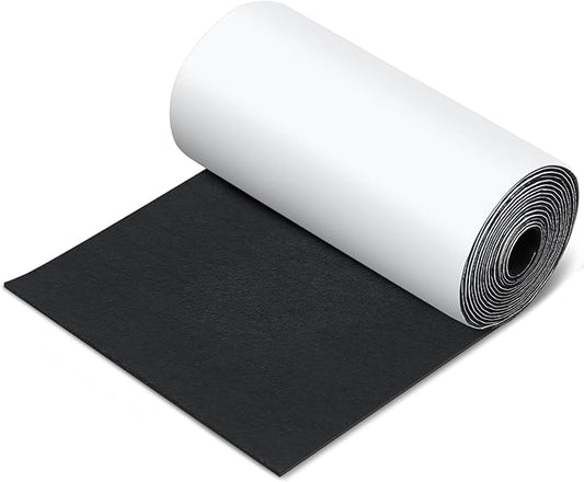 Fullhawl Large Felt Furniture Pads 12 x 120 Inch Non Slip Self Adhesive Heavy Duty Cuttable Strip Roll Felt Sheet Tape for Protecting Hardwood Floors Chair Wall, Black | Furniture Pads - TrueDesk