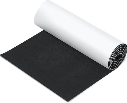Fullhawl Large Felt Furniture Pads 12 x 60 Inch Non Slip Self Adhesive Heavy Duty Cuttable Strip Roll Felt Sheet Tape for Protecting Hardwood Floors Chair Wall, Black | Furniture Pads - TrueDesk