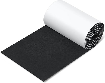 Fullhawl Large Felt Furniture Pads 5 x 60 Inch Non Slip Self Adhesive Heavy Duty Cuttable Strip Roll Felt Sheet Tape for Protecting Hardwood Floors Chair Wall, Black | Furniture Pads - TrueDesk