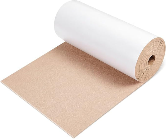 Fullhawl Large Felt Furniture Pads 8 x 60 Inch Non Slip Self Adhesive Heavy Duty Cuttable Strip Roll Felt Sheet Tape for Protecting Hardwood Floors Chair Wall, Beige | Furniture Pads - TrueDesk