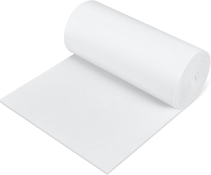 Fullhawl Large Felt Furniture Pads 8 x 60 Inch Non Slip Self Adhesive Heavy Duty Cuttable Strip Roll Felt Sheet Tape for Protecting Hardwood Floors Chair Wall, White | Furniture Pads - TrueDesk