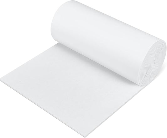 Fullhawl Large Felt Furniture Pads 8 x 60 Inch Non Slip Self Adhesive Heavy Duty Cuttable Strip Roll Felt Sheet Tape for Protecting Hardwood Floors Chair Wall, White | Furniture Pads - TrueDesk