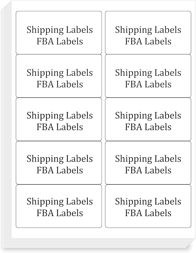 FungLam 2x4 Shipping Address Labels for Laser & Inkjet Printers, 300 Printable White Sticker Labels, 10 per Page Mailing Labels, Permanent Adhesive (30 Sheets, 300 Labels) | Address Labels - TrueDesk