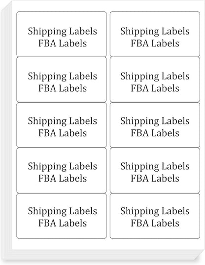 FungLam 2x4 Shipping Address Labels for Laser & Inkjet Printers, 300 Printable White Sticker Labels, 10 per Page Mailing Labels, Permanent Adhesive (30 Sheets, 300 Labels) | Address Labels - TrueDesk