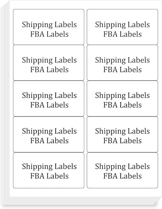 FungLam 2x4 Shipping Address Labels for Laser & Inkjet Printers, 300 Printable White Sticker Labels, 10 per Page Mailing Labels, Permanent Adhesive (30 Sheets, 300 Labels) | Address Labels - TrueDesk