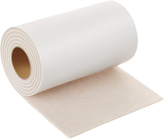 Furnigear Felt Furniture Pads - Heavy Duty Cuttable Strips with Adhesive Backing, Self - Adhesive Felt Strips, Pad, Tape Roll for Chair Legs, Hard Floor and Wall Protection (Beige, 40 x 5 x 0.14 Inch) | Furniture Pads - TrueDesk