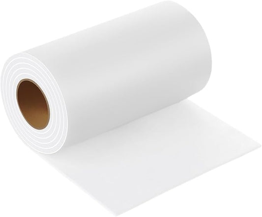 Furnigear Felt Furniture Pads - Heavy Duty Cuttable Strips with Adhesive Backing, Self - Adhesive Felt Strips, Pad, Tape Roll for Chair Legs, Hard Floor and Wall Protection (White, 40 x 5 x 0.14 Inch) | Furniture Pads - TrueDesk