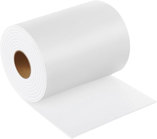 Furnigear Felt Furniture Pads - Heavy Duty Cuttable Strips with Adhesive Backing, Self - Adhesive Felt Strips, Pad, Tape Roll for Chair Legs, Hard Floor and Wall Protection (White, 80 x 5 x 0.14 Inch) | Furniture Pads - TrueDesk