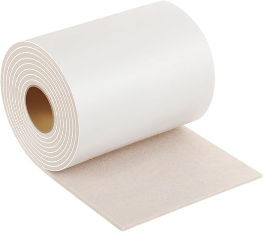 Furnigear Felt Furniture Pads - Heavy Duty Cuttable Strips with Adhesive Backing, Self - Adhesive Felt Strips, Pad, Tape Roll for Chair Legs, Hard Floor and Wall Protection (Beige, 80 x 5 x 0.14 Inch) | Furniture Pads - TrueDesk