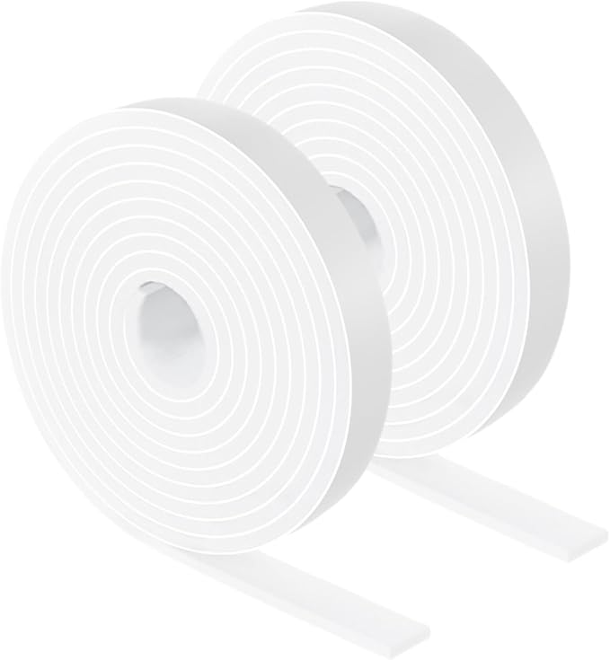 Furnigear Felt Strips with Adhesive Backing Heavy Duty Cuttable Felt Tape Roll Furniture Pads for Chair Legs - Protecting Hardwood Floors, Chair Wall Protector (White, 120 x 0.5 x 0.14 Inch) | Furniture Pads - TrueDesk