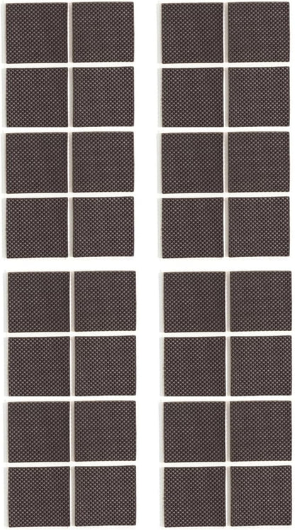 Furnigear Non Slip Furniture Pads - Self Adhesive Rubber Anti Skid Pads Grippers Rubber Chair Feet Furniture Pad for Hardwood Floors - Protectors for Furniture Table Legs Anti Slip 32 Pcs 1 - 1/2" Square | Furniture Pads - TrueDesk