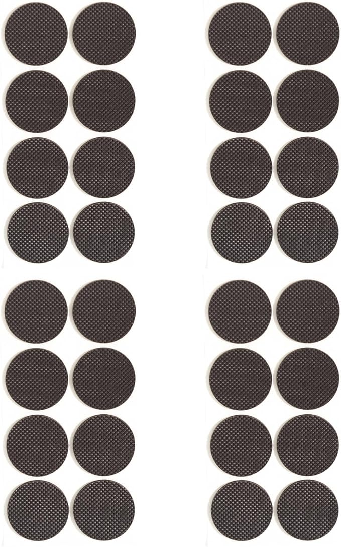 Furnigear Non Slip Furniture Pads - Self Adhesive Rubber Anti Skid Pads Grippers Rubber Chair Feet Furniture Pads for Hardwood Floors - Protectors for Furniture Table Legs Anti Slip 32 Pcs 1 - 1/2" Round | Furniture Pads - TrueDesk