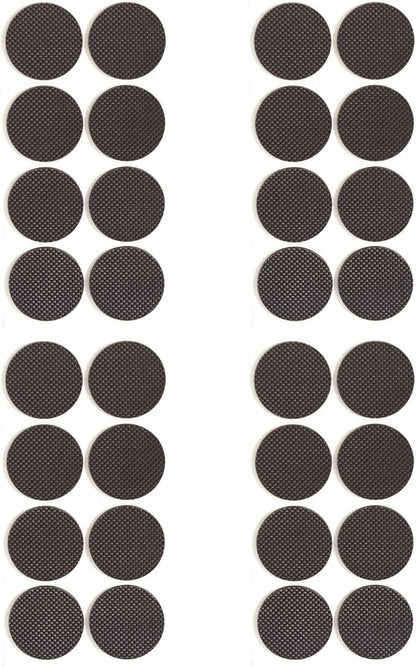 Furnigear Non Slip Furniture Pads - Self Adhesive Rubber Anti Skid Pads Grippers Rubber Chair Feet Furniture Pads for Hardwood Floors - Protectors for Furniture Table Legs Anti Slip 32 Pcs 1 - 1/2" Round | Furniture Pads - TrueDesk