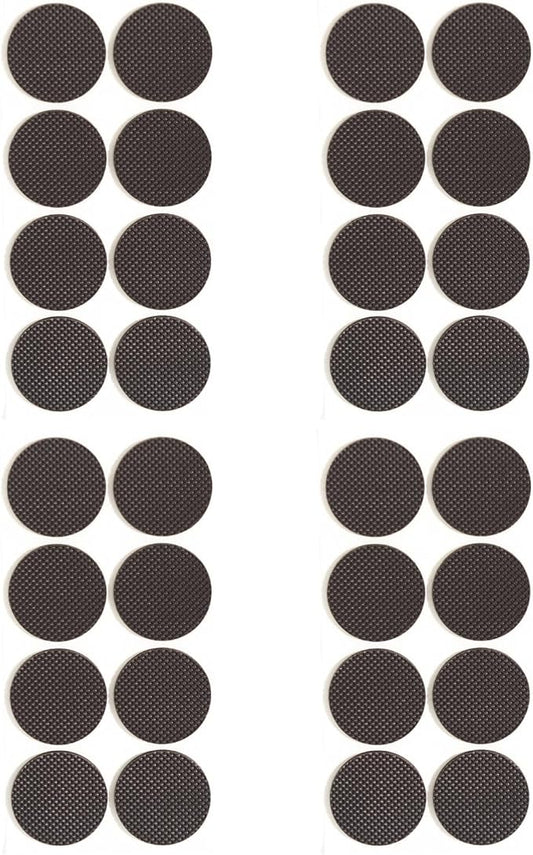 Furnigear Non Slip Furniture Pads - Self Adhesive Rubber Anti Skid Pads Grippers Rubber Chair Feet Furniture Pads for Hardwood Floors - Protectors for Furniture Table Legs Anti Slip 32 Pcs 1 - 1/2" Round | Furniture Pads - TrueDesk