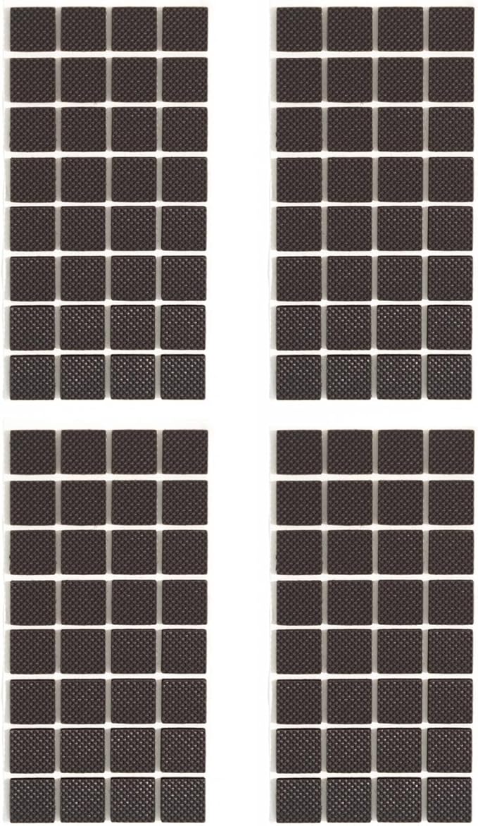 Furnigear Non Slip Furniture Pads - Self Adhesive Rubber Anti Skid Pads Grippers Rubber Chair Feet Furniture Pads for Hardwood Floors - Protectors for Furniture Table Legs Anti Slip 128 Pcs 3/4" Square | Furniture Pads - TrueDesk