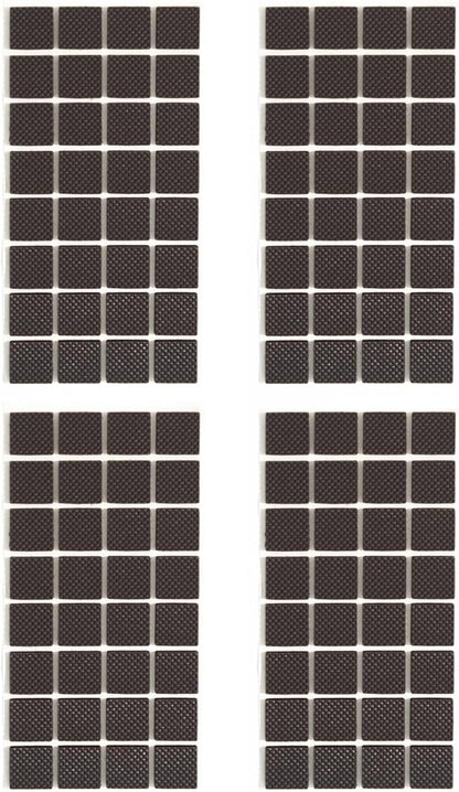 Furnigear Non Slip Furniture Pads - Self Adhesive Rubber Anti Skid Pads Grippers Rubber Chair Feet Furniture Pads for Hardwood Floors - Protectors for Furniture Table Legs Anti Slip 128 Pcs 3/4" Square | Furniture Pads - TrueDesk