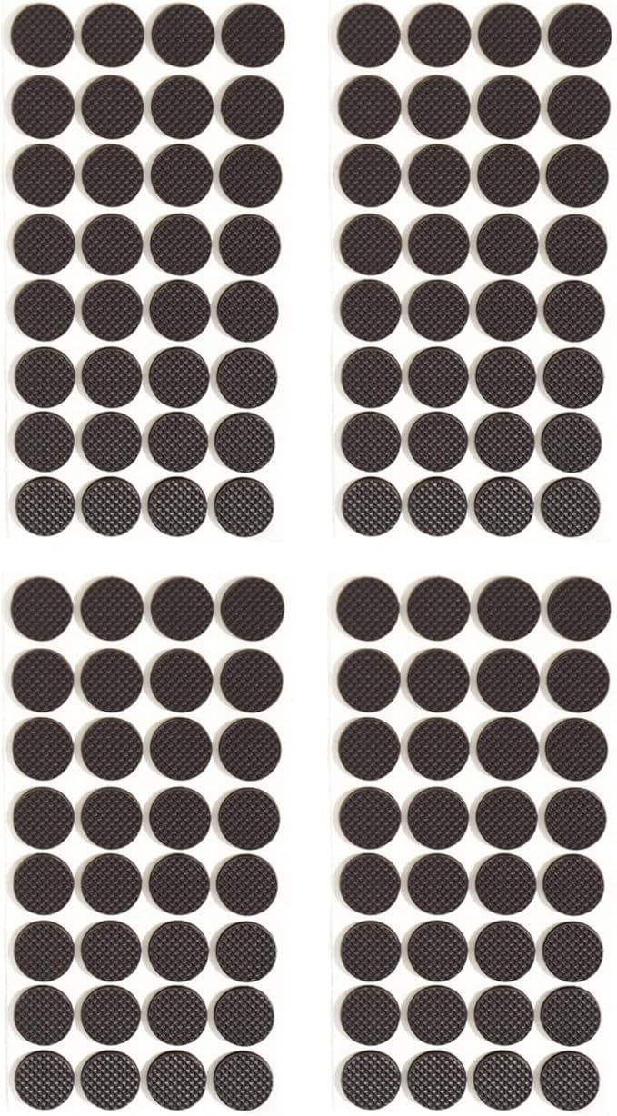 Furnigear Non Slip Furniture Pads - Self Adhesive Rubber Anti Skid Pads Grippers Rubber Chair Feet Furniture Pads for Hardwood Floors - Protectors for Furniture Table Legs Anti Slip 128 Pcs 3/4" Round | Furniture Pads - TrueDesk