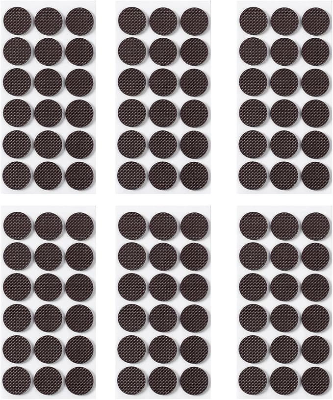 Furnigear Non Slip Furniture Pads - Self Adhesive Rubber Anti Skid Pads Grippers Rubber Chair Feet Furniture Pads for Hardwood Floors - Protectors for Furniture Table Legs Anti Slip 108 Pcs 1" Round | Furniture Pads - TrueDesk