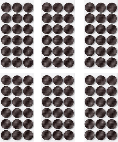 Furnigear Non Slip Furniture Pads - Self Adhesive Rubber Anti Skid Pads Grippers Rubber Chair Feet Furniture Pads for Hardwood Floors - Protectors for Furniture Table Legs Anti Slip 108 Pcs 1" Round | Furniture Pads - TrueDesk
